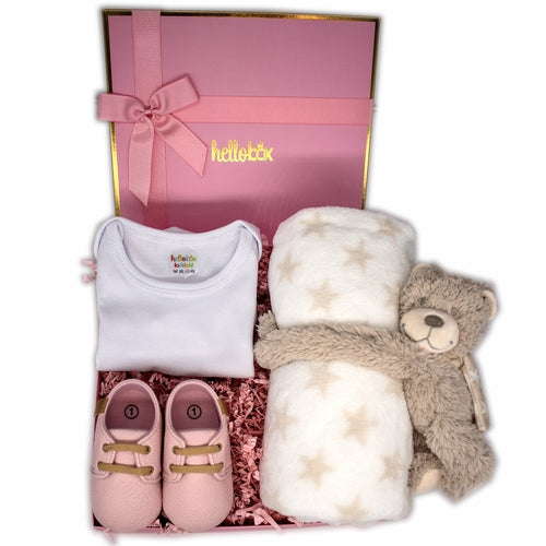 HelloBox Baby Gift Set - Pink - The Family Life Shop