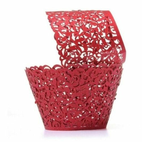 Little Vine Lace Laser Cut Cupcake Wrappers (100) - The Family Life Shop