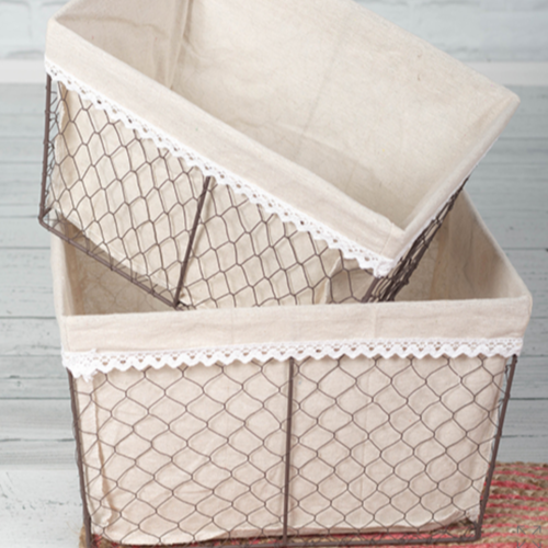 Wire Baskets - Set of Two - The Family Life Shop