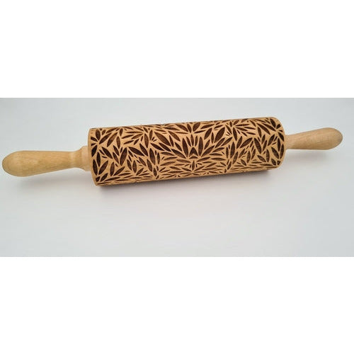 Leaf Engraved Rolling Pin - The Family Life Shop