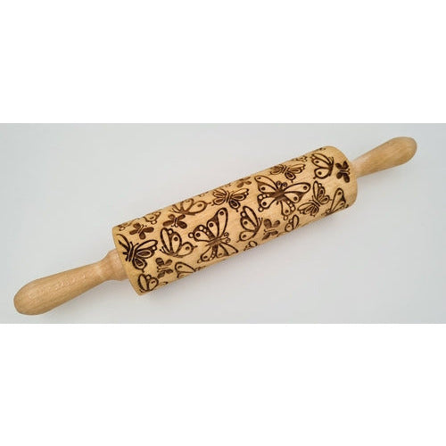 Butterfly Engraved Rolling Pin - The Family Life Shop