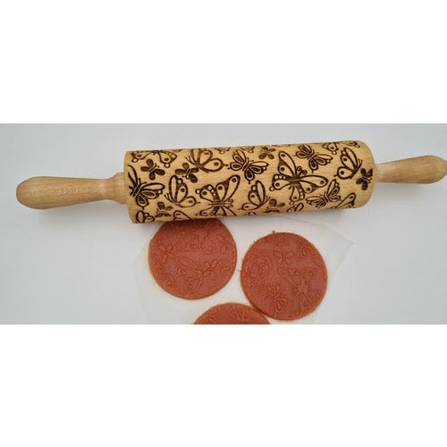 Butterfly Engraved Rolling Pin - The Family Life Shop