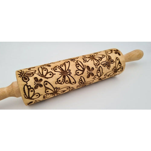 Butterfly Engraved Rolling Pin - The Family Life Shop