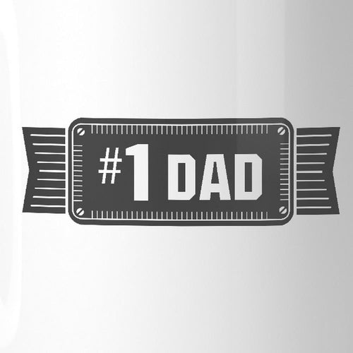 #1 Dad Ceramic Coffee Mug - The Family Life Shop