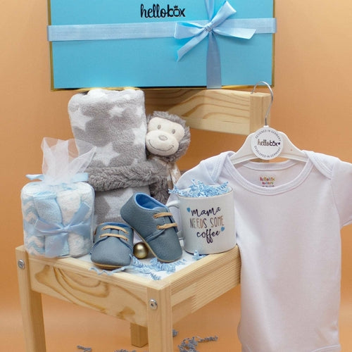 HelloBox Baby Gift Set - Blue - The Family Life Shop