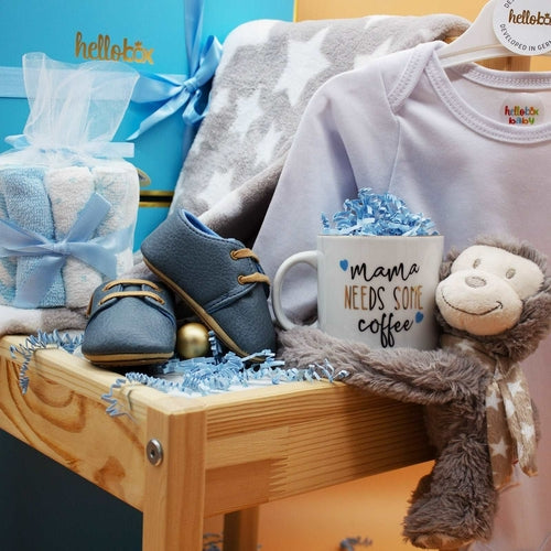 HelloBox Baby Gift Set - Blue - The Family Life Shop