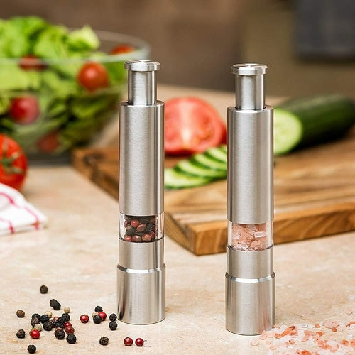 Stainless Steel Salt and Pepper Spice Grinder - The Family Life Shop