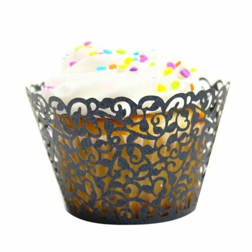 Little Vine Lace Laser Cut Cupcake Wrappers (100) - The Family Life Shop