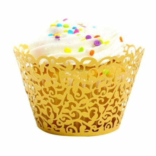 Little Vine Lace Laser Cut Cupcake Wrappers (100) - The Family Life Shop