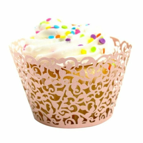 Little Vine Lace Laser Cut Cupcake Wrappers (100) - The Family Life Shop